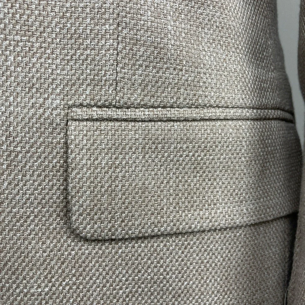 Tommy‎ Hilfiger Mens Modern fit Sport Coat Blazer 36S Beige Solid Stretch
